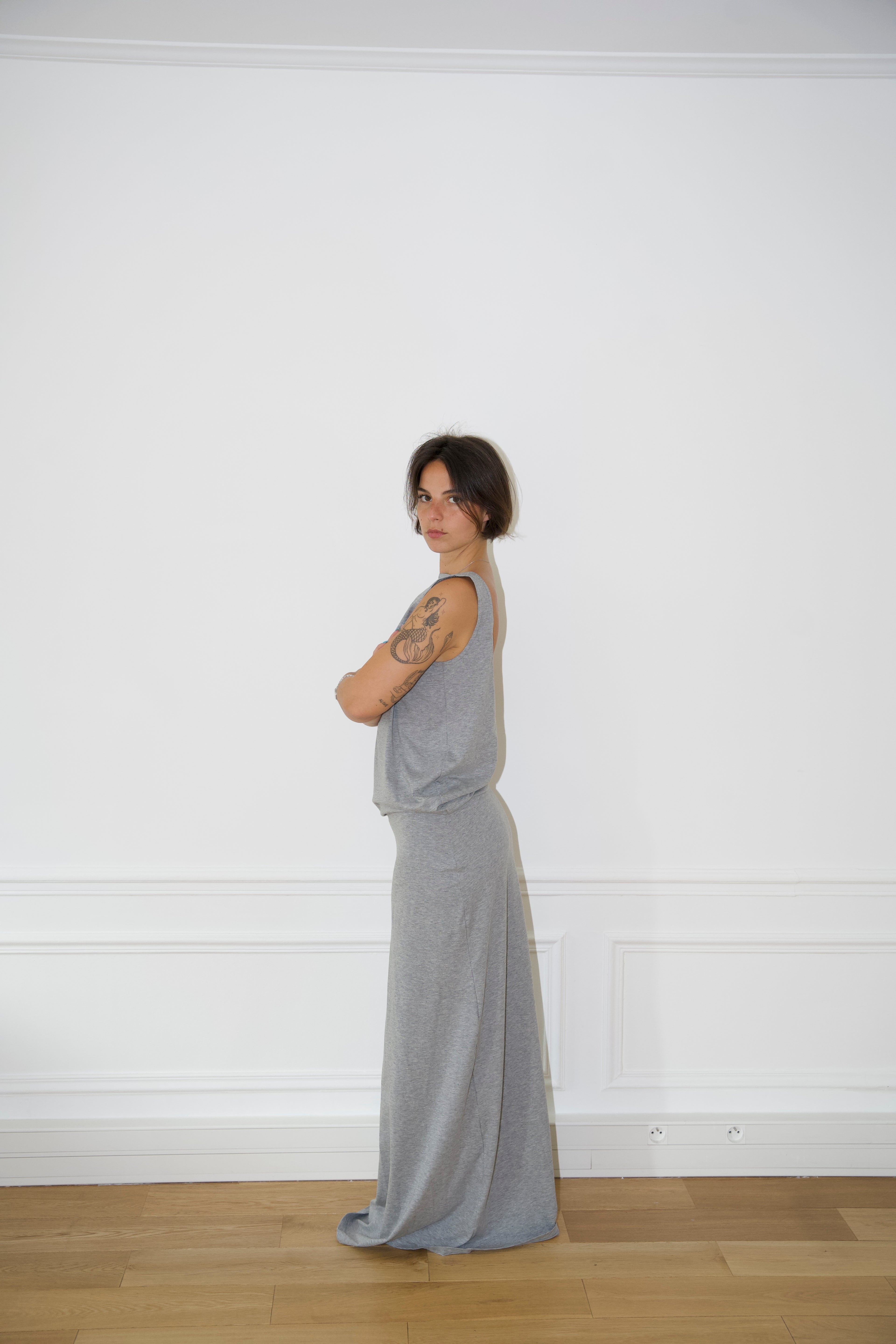 Robe dos nu en coton Adèle