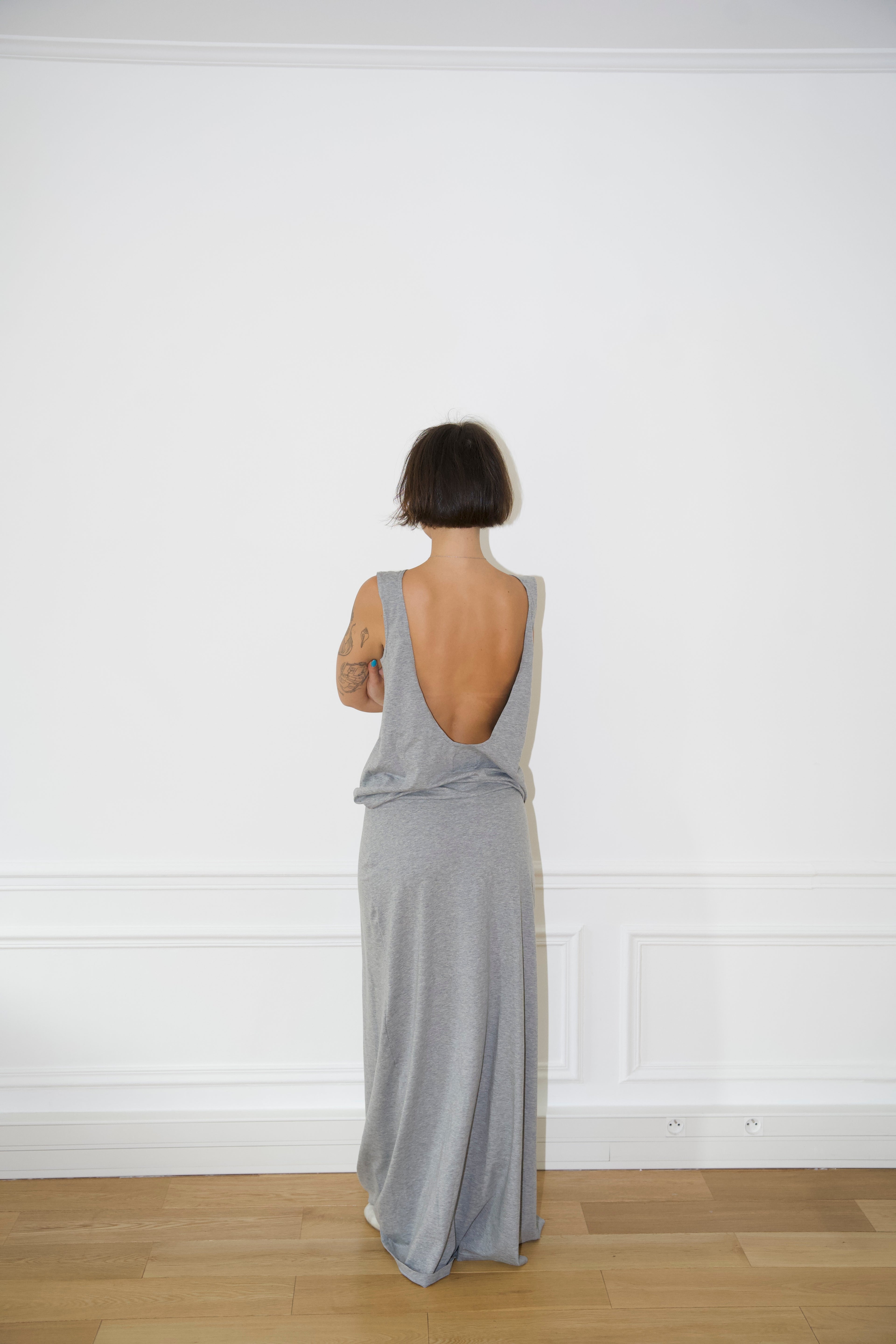 Robe dos nu en coton Adèle